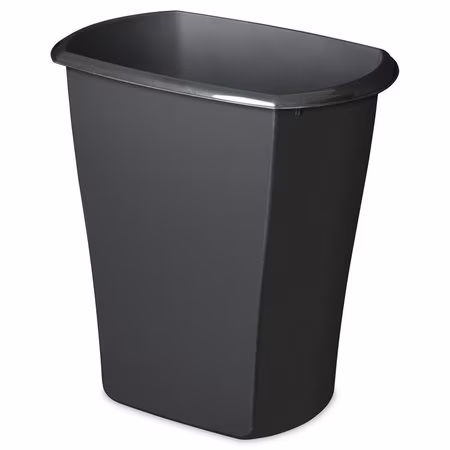 Photo 1 of Sterilite 5.5 Gal./21 L Rectangular Wastebaskets, 5.5 Gallon, Black Black 5.5 Gallon Rectangular