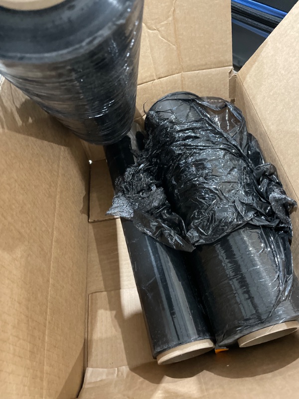 Photo 2 of 3 black plastic wrapping rolls