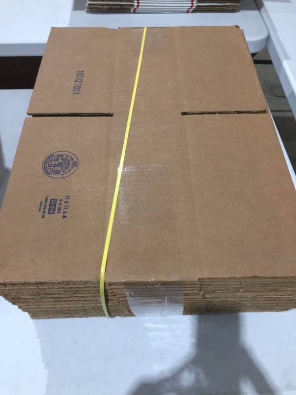 Photo 2 of 11 x 11 x 4" Corrugated Boxes- 25 COUNT 
