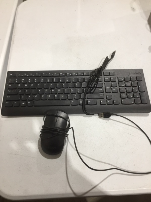 Photo 1 of Lenovo Essential Wired Keyboard and Mouse Combo - US English
