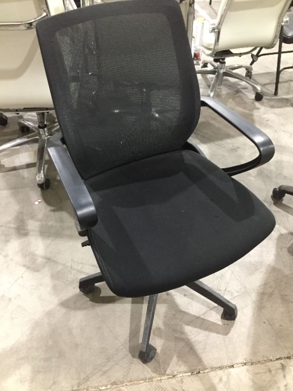 Photo 1 of black mesh back office chair 