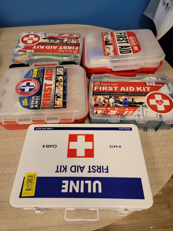 Photo 1 of 5 First Aid Kits , Not Complete 