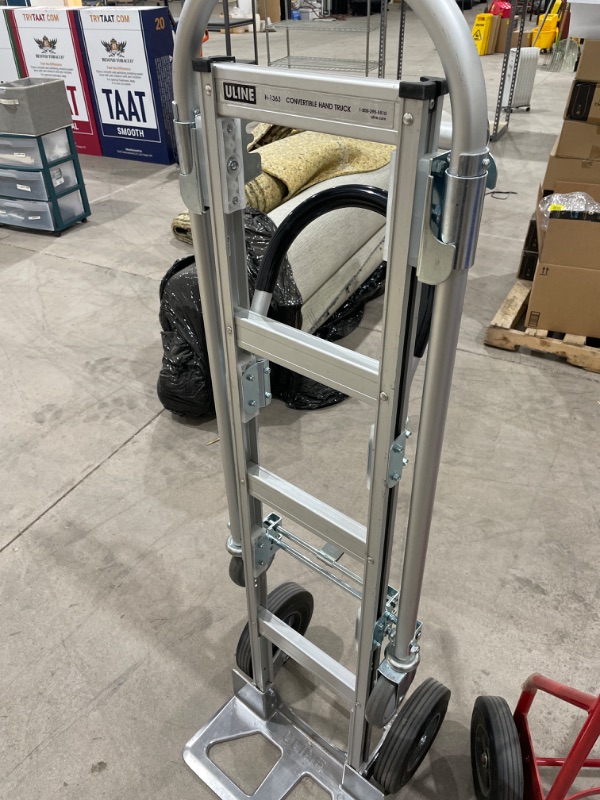 Photo 2 of SmarketBuy 3 in 1 Convertible Hand Truck 1000 LBS Weight Capacity Heavy Duty Hand Truck Durable Aluminum and Steel Construction 4 Wheels Hand Truck Dolly