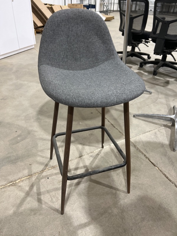 Photo 1 of Grey padded dining chair 