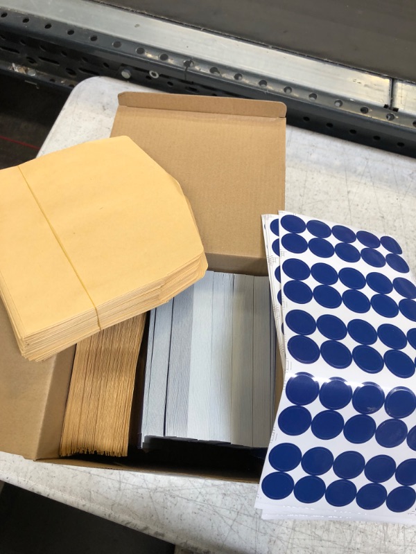 Photo 1 of Jutom 300 Pcs Blue Thank You Cards with Envelopes Note Cards Goodbye Cards for Coworkers Assortment Save the Date Cards with Kraft Envelopes and Stickers for Wedding, Baby Shower