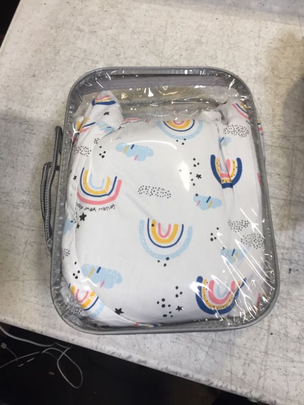 Photo 1 of Baby Lounger Baby Nest Cover for Newborn?Co-Sleeping Baby Nest Cover, Infant Removable Slipcover100% Cotton Breathable Sleeping Bed Cover for Newborn(Rainbows)