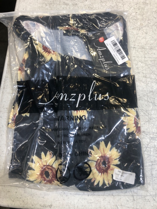 Photo 1 of AMZ PLUS Womens Plus Size Casual Boho Sundress Summer Sleeveless Dresses 3X-Large E-daisy(sleeveless/No Pockets)