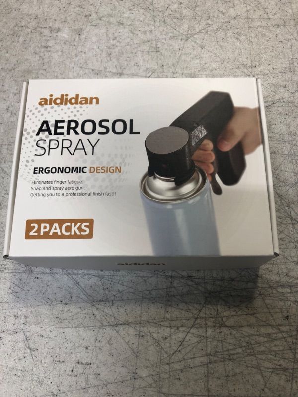 Photo 3 of aididan 2 Pack Instant Aerosol Trigger Handle, Sprayer Machine Full Hand Grip, Converts Spray Cans into Spray Reusable Accessory, Universal for Spray Paint, Adhesives