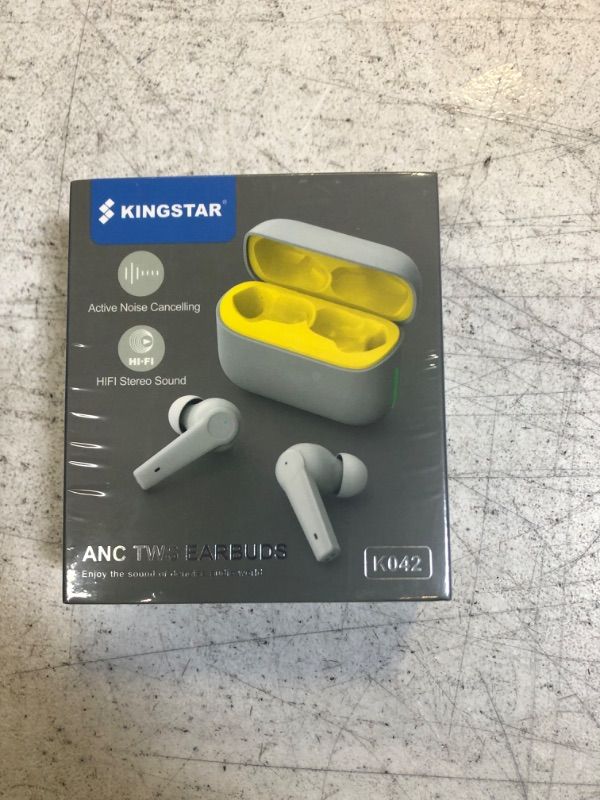 Photo 2 of Kingstar Noise Cancelling Wireless Earbuds Bluetooth 5.1 in-Ear Hybrid Active Noise Cancelling Headphones, ANC ENC Bluetooth Earbuds Touch Control IPX5 Earphones 4-Mic Premium Stereo Sound