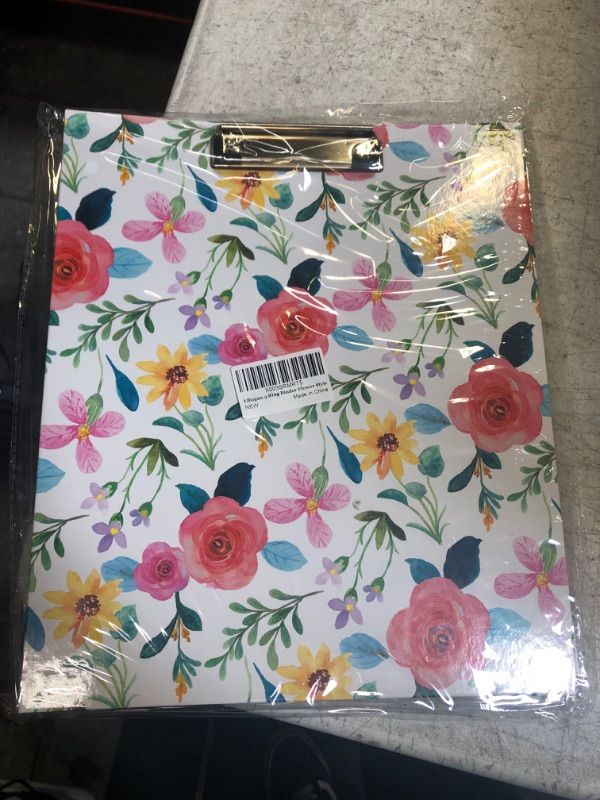 Photo 2 of 3 Ring Binder, 1 Inch Round Ring Binder with Sheet Protectors, Tab Dividers and File Folder Labels, Cute Clipboard Binders with 2 Pockets, Portfolio Binder Organizer for Women School Office Supplies