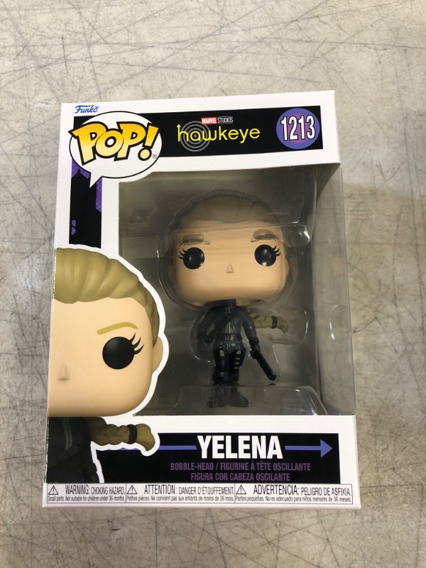 Photo 2 of Funko Pop! Marvel: Hawkeye - Yelena Vinyl Bobblehead with Chase (Styles May Vary)