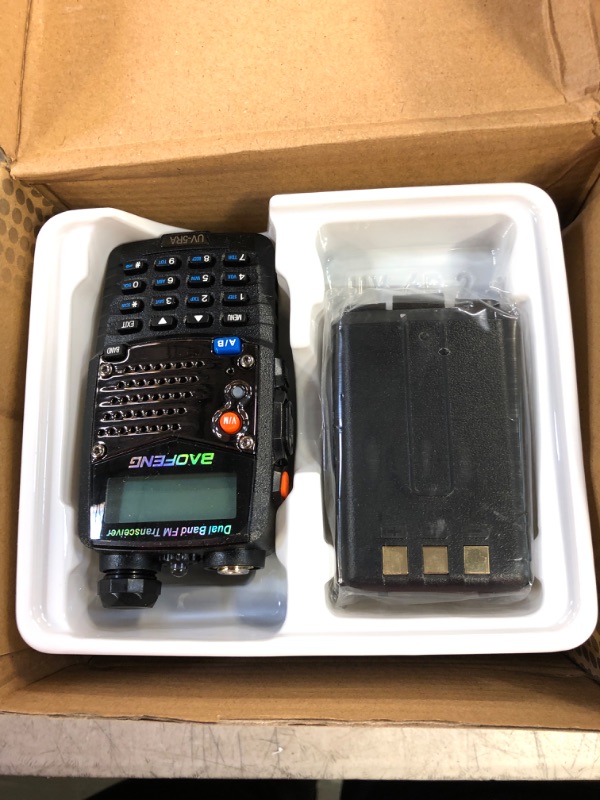 Photo 3 of BAOFENG UV-5RA (New Generation) Long Rang Walkie Talkie,8-Watt Dual Band Two Way Radio with 2100mAh Li-ion Battery Portable Walkie Talkies with Includes Full Kit.Frequency Range 144-148/420-450Mhz