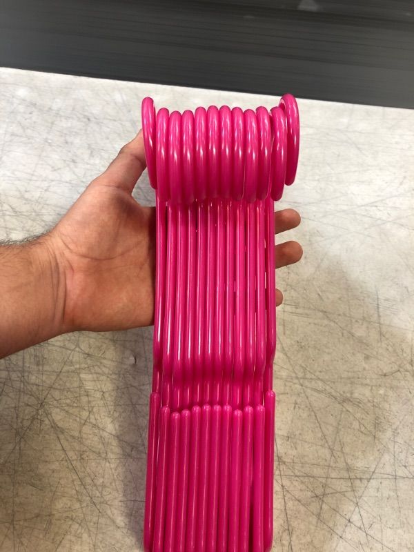 Photo 1 of 12 PACK OF PINK CLOTHING HANGERS 
