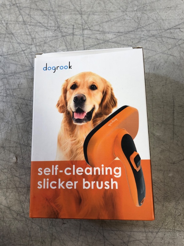 Photo 2 of DogRook Self Cleaning Cat & Dog Hair Slicker Brush For Grooming, Self Cleaning Pet Hair Remover Mats & Tangled Hair - Accessories For Long & Medium Coats