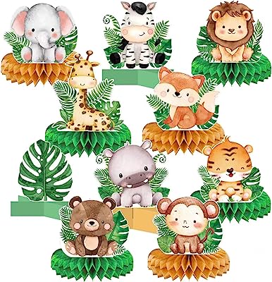 Photo 1 of 12Pcs Baby Jungle Animal Honeycomb Centerpiece for Table Decorations Honeycomb Birthday Party Decorations Supplies Wild One Centerpieces for Tables Boy Kids Party Favors Honeycomb Table Decorations https://a.co/d/gadrzzF