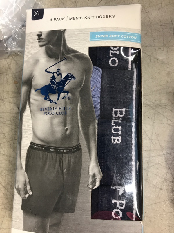 Photo 1 of Beverly Hills Polo Club - 4 pack - Mens Knit Boxers - Sz XL