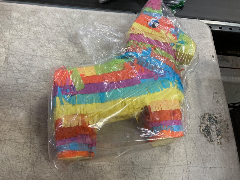 Photo 2 of Cinco De Mayo Small Donkey Pinata for Kids Birthday Party, (12.5 x 15.5 x 4.5 in.) for Fun Fiesta Taco Party Supplies, Luau Event Photo Props, Mexican Theme Decoration, Carnivals Festivals, Taco Tuesday Event