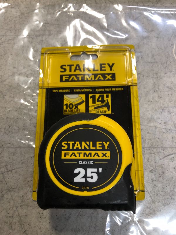 Photo 1 of 1 - 25' Stanley Fatmax Tape Measure
