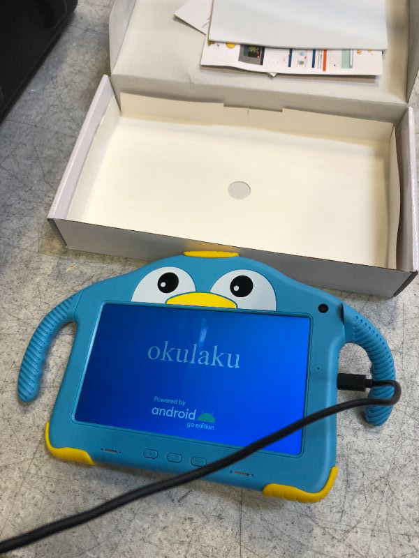 Photo 1 of Kids Tablet 7inch Tablet for Kids Android 10 Toddler Tablet Eye Protection 32GB Kids APP Preinstalled Learning Tablet WiFi Education Dual Cameras with Kid-Proof Case YouTube Netflix Google Play Store Blue