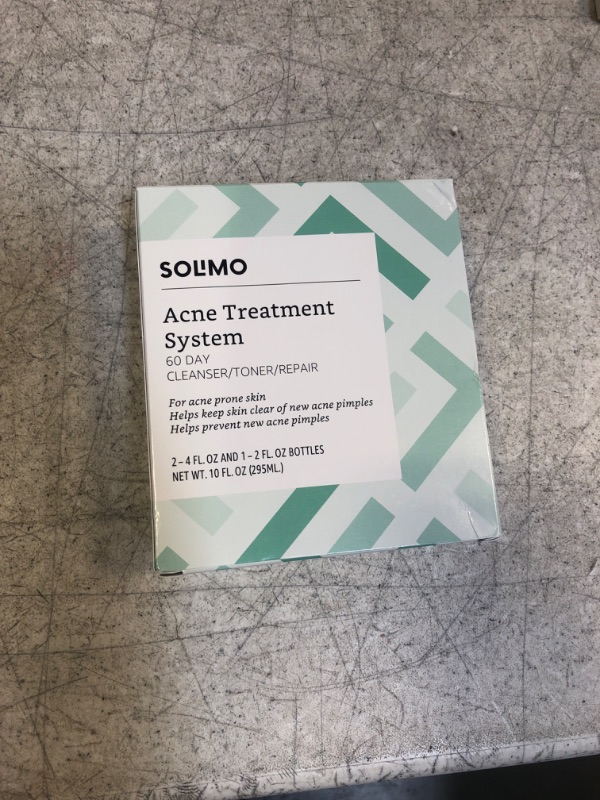 Photo 2 of Amazon Brand - Solimo Acne Treatment System, 60 Day Kit