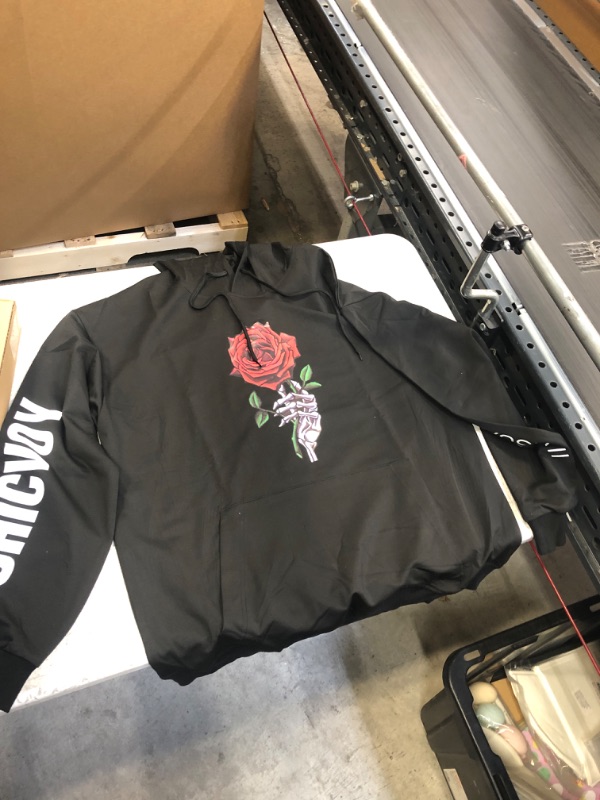 Photo 1 of Black graphic design hoodie M