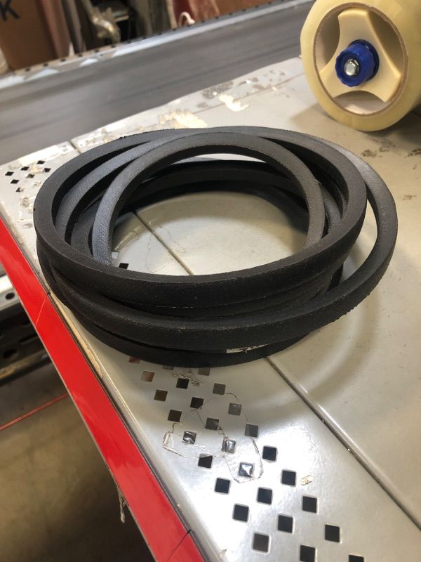 Photo 1 of 1/2" x 134" Lawn Mower Deck Belt Made with Kevlar for Massey Ferguson 954-04044, Cub Cadet 754-04044 / 754-04044A / 954-04044 / 954-04044A