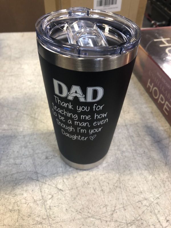 Photo 1 of 20oz black double wall stainless steal tumbler