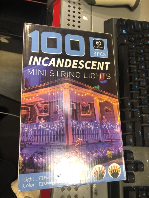 Photo 1 of 100 incandescent mini string lights 3 pcs