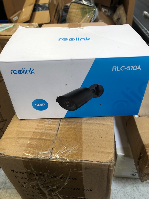 Photo 2 of REOLINK Security IP Camera Outdoor, 5MP Home Surveillance Outdoor Indoor PoE Camera, Human/Vehicle Detection, 100Ft IR Night Vision, Work with Smart Home, Up to 256GB Micro SD Card, RLC-510A (Black)