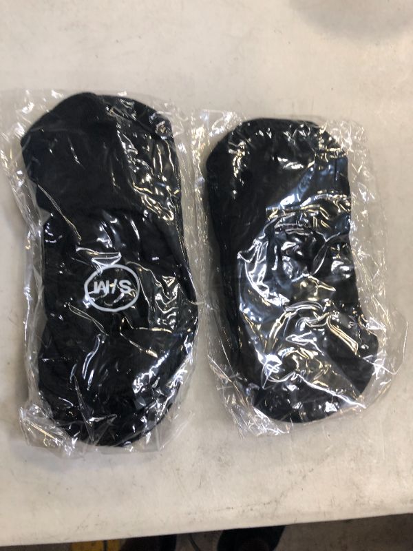 Photo 1 of 2 Pairs - S/M -- Black Non-Slip Home Socks 