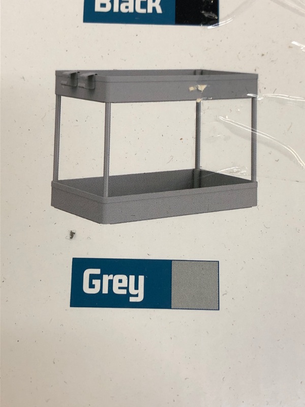 Photo 1 of 2 TIER STORAGE CART, GRAY 