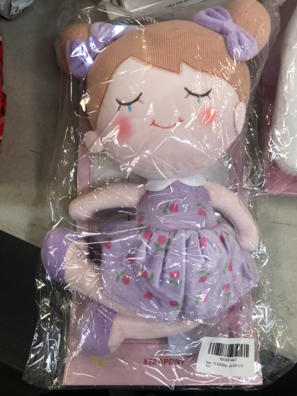 Photo 1 of 15" soft plush baby doll with a bag