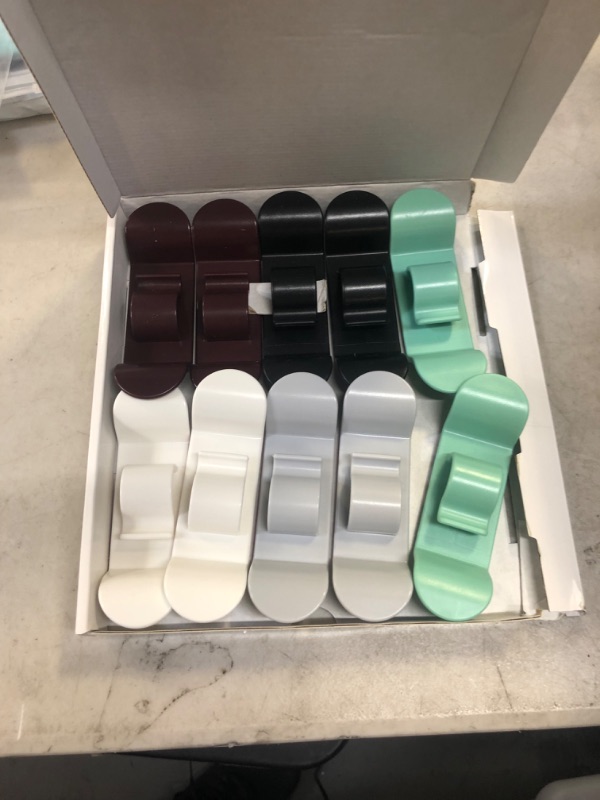 Photo 2 of 10 PCS Cord Organizer for Kitchen Appliances, 2022 New Upgraded Cord Organizer Cord Winder Cord Wrapper Cord Keeper Cord Holder Stick on Coffee Maker, Air Fryer, Pressure Cooker, Mixer, Toaster 2*Black 2*White 2*Grey 2*Red 2*Green 10 PCS