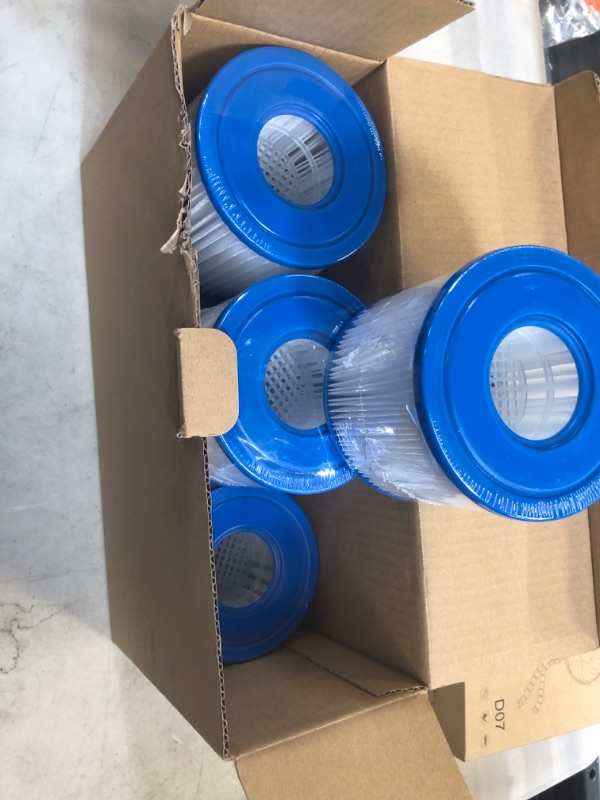 Photo 2 of 6-Pack Type D Pool Filter Replacement for Summer Waves 600 GPH Filter Pump for Above Ground Pools, Replace Type D