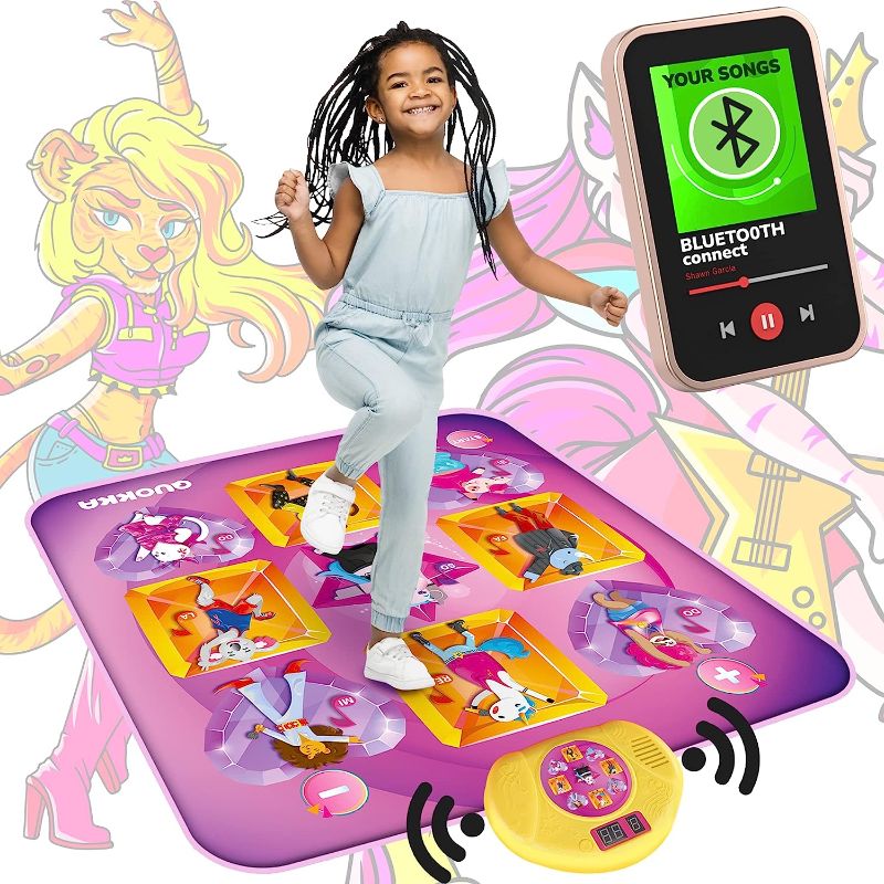 Photo 1 of Dance Mat Toy for Kids Ages 10-12 - Music Floor Game for Girls and Boys 4-8 Years Old by Quokka - Dancing Learning Pad for Toddlers 6-11 Year - Electronic Interactive Musical Activity Birthday Gift
