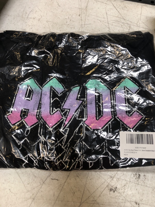 Photo 1 of AC/DC Fleece Pullover Sweatshirt, SIZE 14

