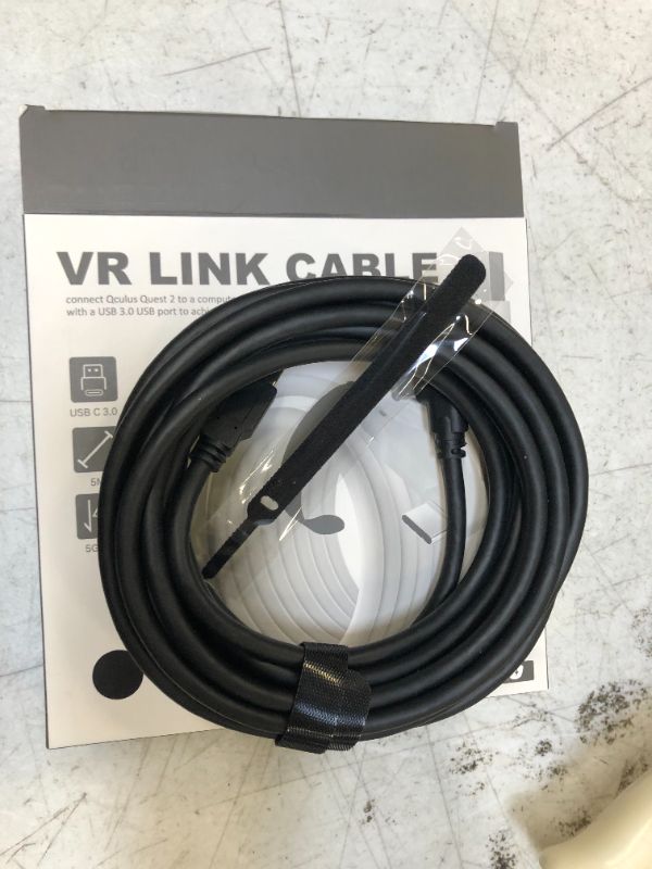 Photo 2 of TOENNESEN Link Cable 16FT Compatible with Oculus Quest 2/Pro/Pico4/Steam, High Speed Data Transfer and Fast Charging USB 3.0 Type A to C Cable for VR Headsets Accessories