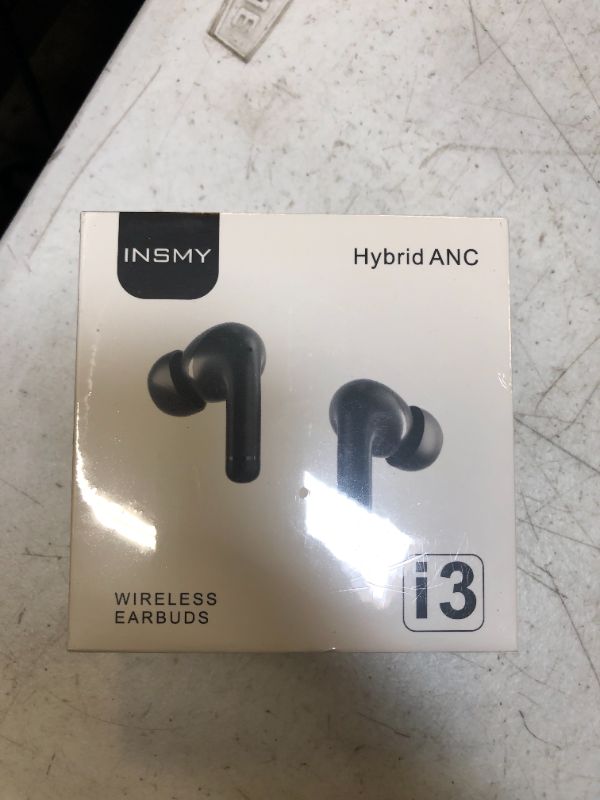 Photo 2 of INSMY Wireless Earbuds Hybrid Active Noise Cancelling Waterproof Earphones 