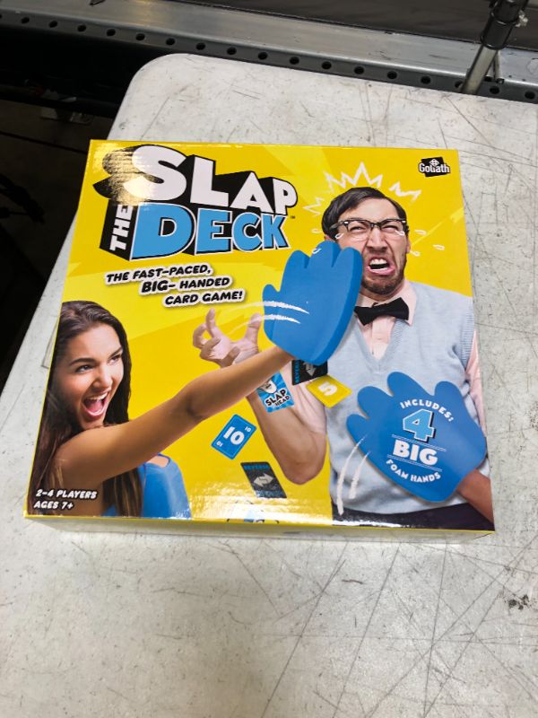 Photo 1 of Goliath Slap The Deck Game - Fast-Paced Card Game with Big Foam Hands - Ages 7 and Up, 2-4 Players