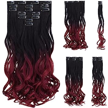 Photo 1 of 
Wavy Hair Extensions,Black Hair Extension 18" Synthetic Clips Hair Pieces For Women SYXLCYGG Wig Blonde Fluffy&not Tangled 22" Extensions Straight Girls Silver Dark Brown White Grey
