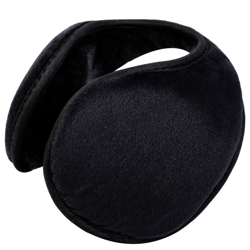 Photo 1 of HIG Ear Warmer Unisex Classic Fleece Earmuffs Winter Accessory Outdoor Earmuffs Black (2 PACK)