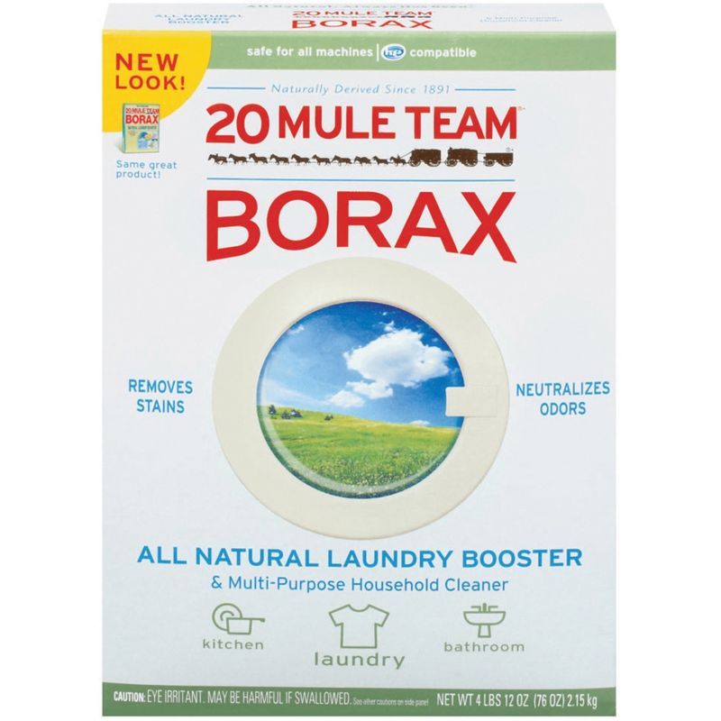 Photo 1 of 20 Mule Team Borax Detergent Booster & Multi-Purpose Household Cleaner, 65 Ounce, 4 Count
