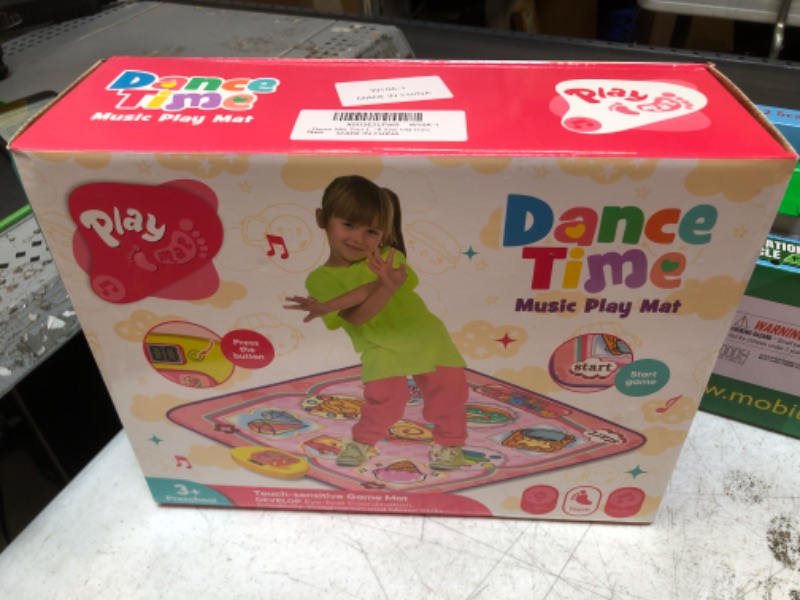 Photo 3 of Dance Mat Toys, Kids Dance Mat Electronic Dance Pad Game Toy for Kids, Dance Mat with LED Lights, Built-in Music, Adjustable Volume and 5 Game Modes, Dance Mat Gift for 3-12 Year Old Girls Boys
