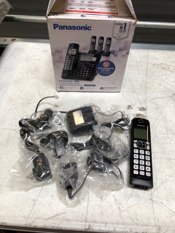 Photo 1 of PANASONIC KX-TGF544 CORDLESS TELEPHONE WITH DIGITAL ANSWERING MACHINE (4 HANDSETS)