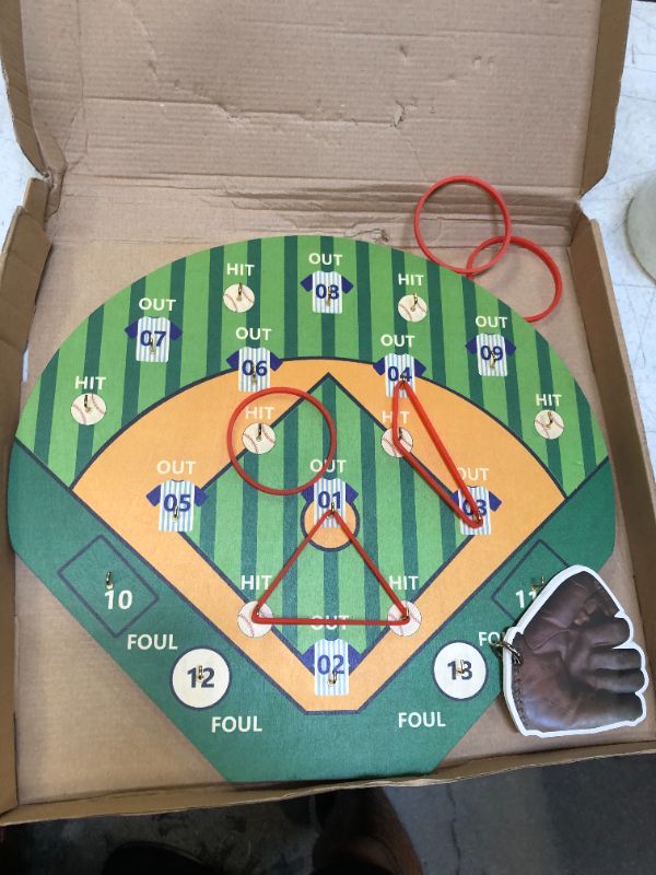 Photo 2 of Firebubbles Hook and Ring Toss Baseball Game - Baseball Gift for Boys | Ring Hook Tossing Game for Kids | Party Game for Adults | Ring Toss Game, Baseball Gift| Sports Gift
