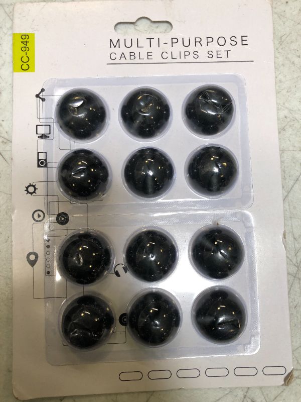 Photo 1 of Multi Purpose Cable Clips Set. For Device Cable Management CC-949. (B3)
