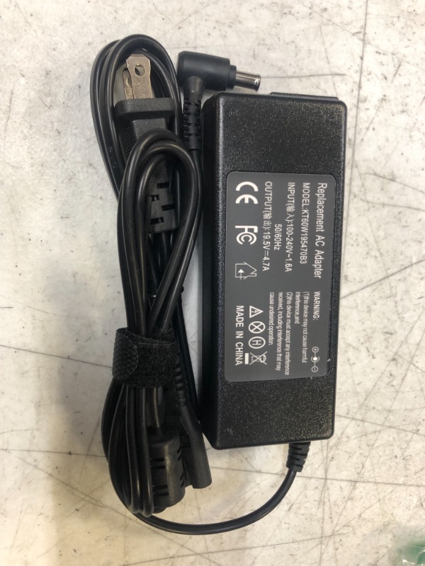 Photo 2 of 19.5V Power Supply Compatible with Sony Bravia KDL-32 KDL-40 KDL-42 KDL-48 KDL-55 KDL-32W700B KDL-40R510C KDL-40W600B KDL-42W650A KDL48W590B KDL48W600B KDL55W650D Smart LED LCD HDTV Screen TV Charger
