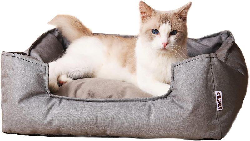 Photo 1 of CZPET Cat Bed Pet Bed Medium Size Double Sided Cushion Available in All Seasons Removable Foldable High Resilience Bed Filled Full Washable Bed (Medium)