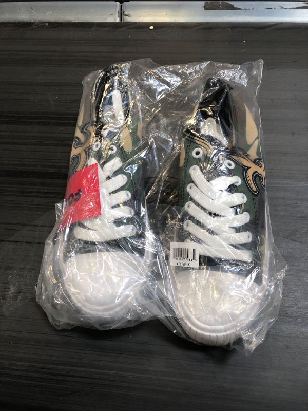 Photo 1 of New Orleans Saints NFL Womens Camo Low Top Canvas Shoes - 8