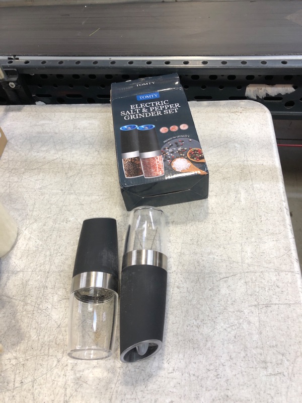 Photo 1 of 2 PC ELECTRIC SALT AND PEPPER GRINDER SET 